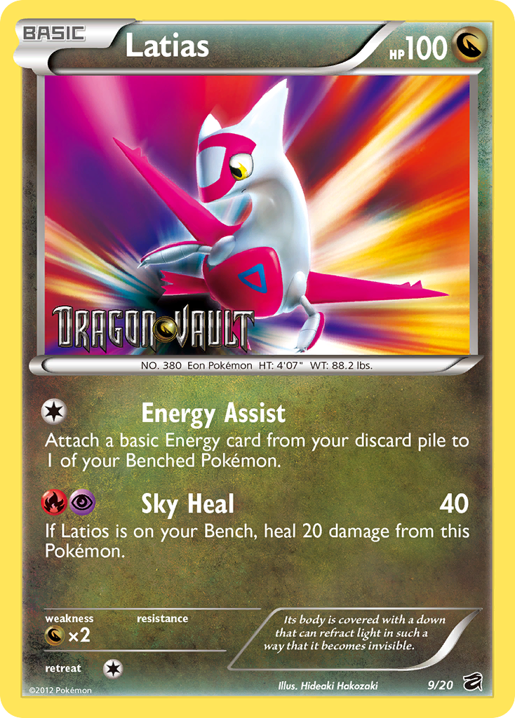 Dragon Vault Holo Latias #9 Stamped Promo